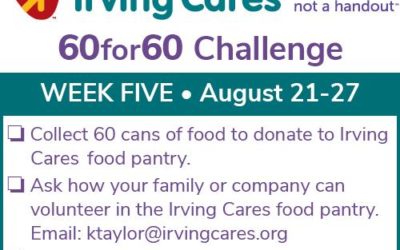 Can you collect 60 Cans for Week Five of the 60 for 60 Challenge?