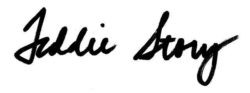 Teddie Story signature